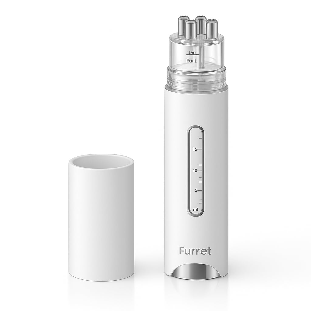 Furret 15ml Hair Oil Applicator Comb – Scalp Massage Brush with Rolling Ball Tip, Precision Serum Dispenser for Hair Growth, Anti-Hair Loss Treatment, Portable & Leakproof Scalp Tool