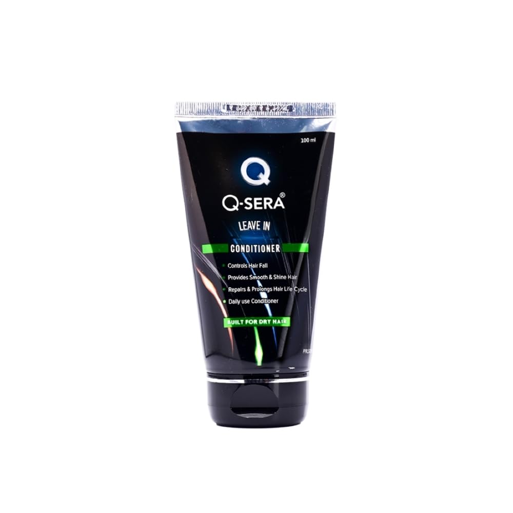 QSERA Leave In Conditioner for dry & frizzy Hair | Silicon free I Paraben free | built for dry hair I makes hair smooth, moisturized, tangle free | 100 ml