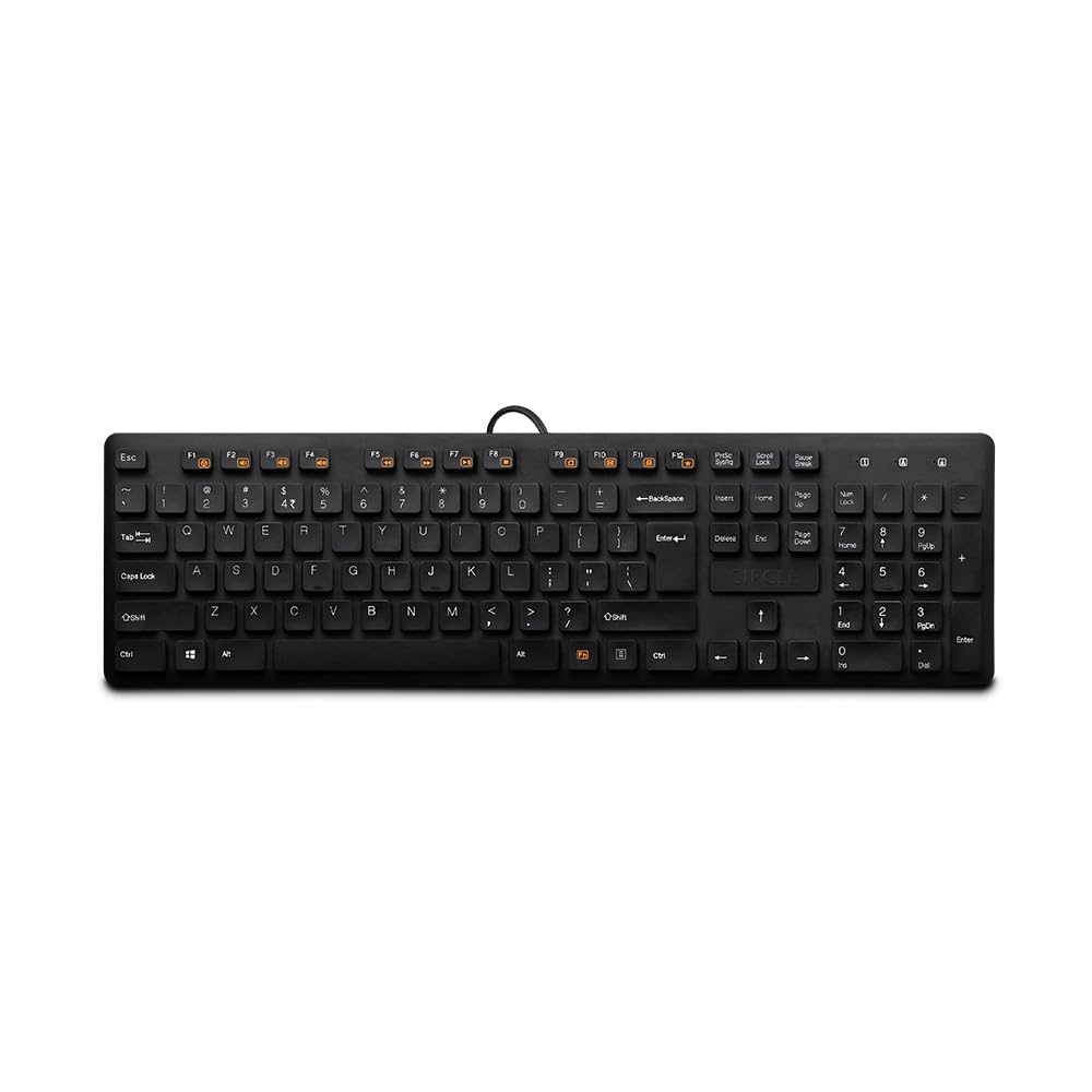 Circle C23 Performer Black USB Multimedia Keyboard with 3 Years Warranty