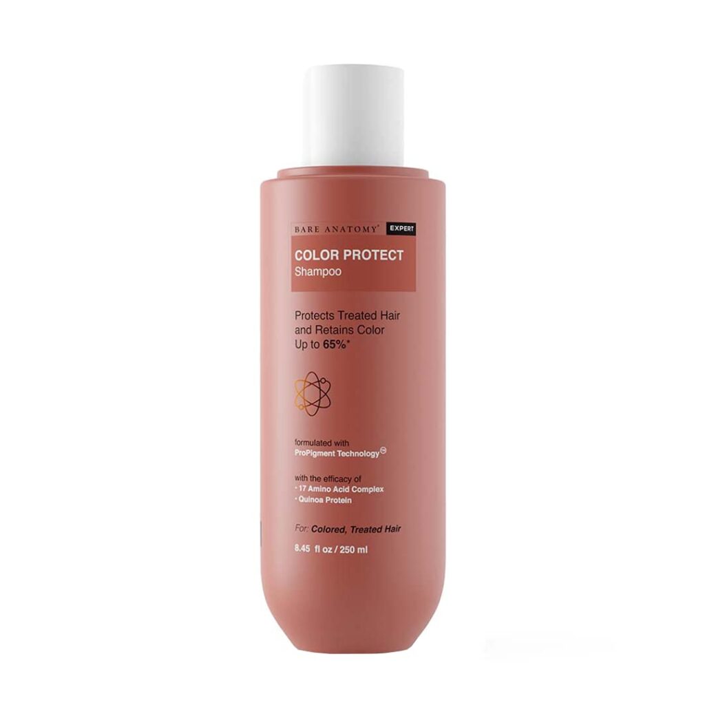 Bare Anatomy Hair Colour Protect Shampoo, Retains Colour Upto 8 Weeks, Repairs Damage With Amino Acid & Quinoa Protein For Dry & Frizzy Coloured Hair For Unisex, 250ml