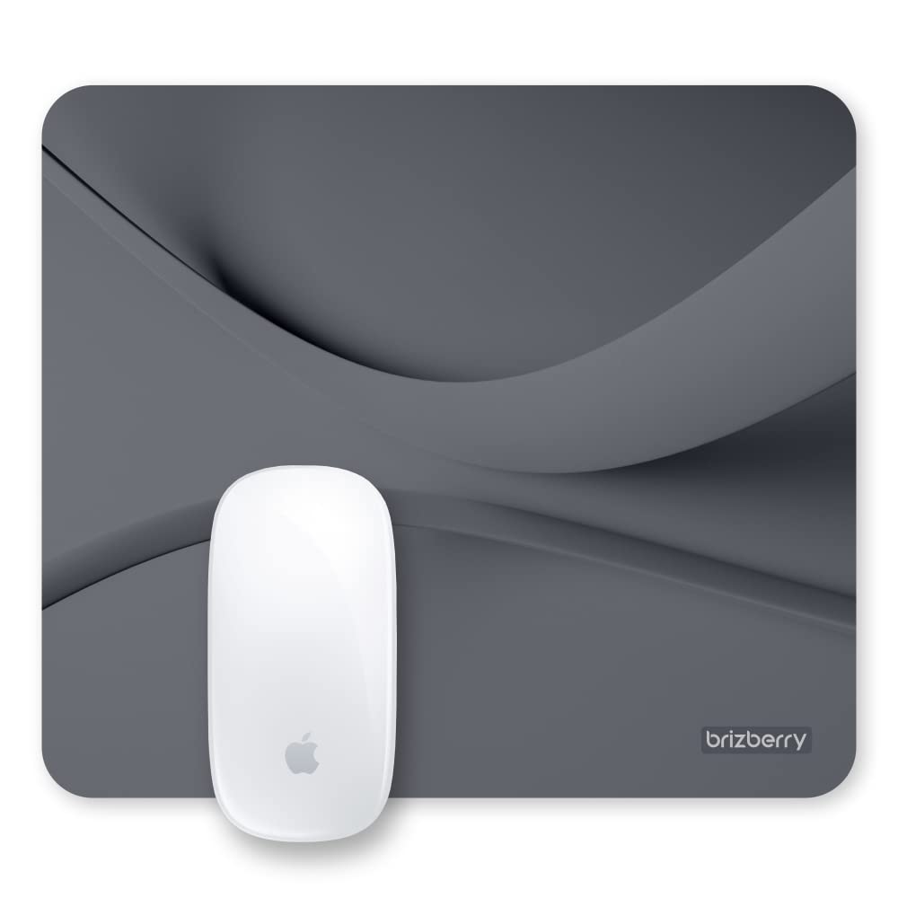 ARTBRIZ® Brizberry Art-Pro Mouse Pad, Optimised for Speed and Precision, Premium Anti Skid Rubber Base, for Office Desktop Laptop PC Mac, 240mm x 210mm x 3mm (116S - Pack of 1)