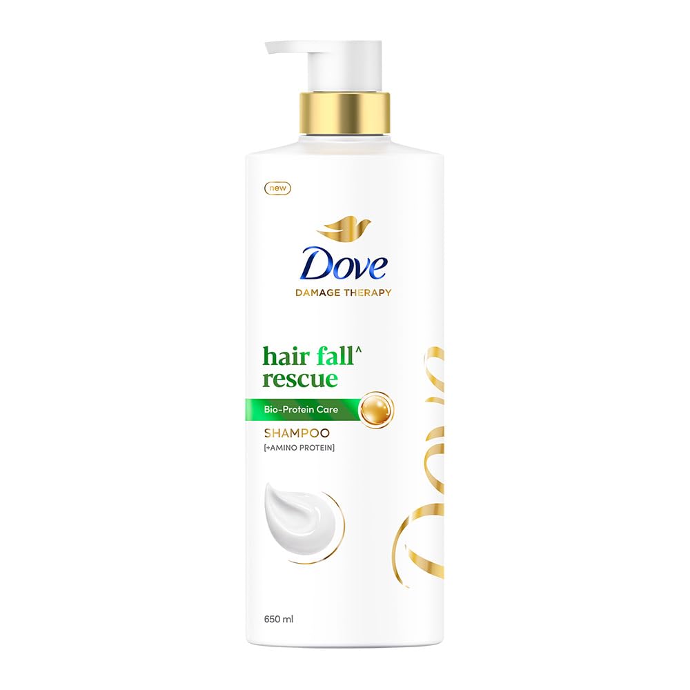 Dove Hair Fall Rescue Shampoo 650 ml|| For Damaged Hair|| Hair Fall Control for Thicker Hair - Mild Daily Anti Hair Fall Shampoo for Men & Women