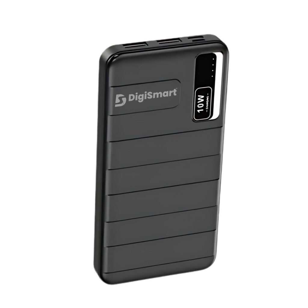 DIGISMART 10000mAh Powerbank | Dual USB Port + PD 22.5w Fast Charging Type-C | Light Weight | Led Indicator | Compact & Slim Design Multiple Layers of Protection Power Bank
