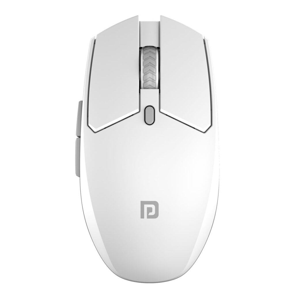 Portronics Toad 36 Wireless Mouse, 2.4GHz, Rechargeable, 6 Buttons, 1600 DPI, Ergonomic Thumb Support, Universal Compatibilty, Built-in-Battery, for Windows/Mac/Android/iOS(White)