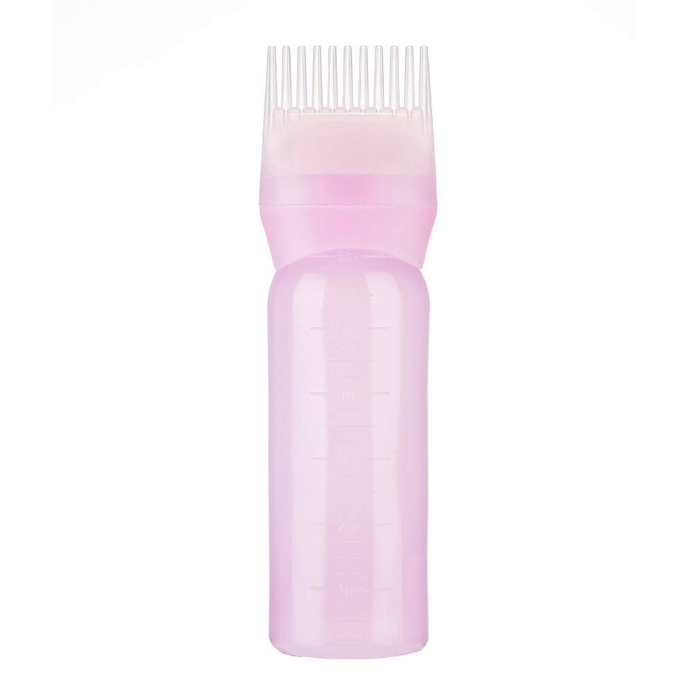 TWIREY Hair Oil Bottle, Oil Comb 120ML Hair Tools Hair Dye Applicator Brush Bottles Styling Tool Hair Colouring (PACK OF 1)