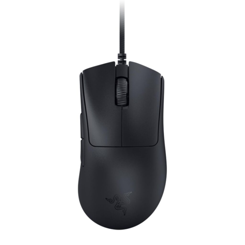 DeathAdder V3 Wired Gaming Mouse: 59g Ultra Lightweight - Focus Pro 30K Optical Sensor - Fast Optical Switches Gen-3 - 8K Hz HyperPolling - 6 Programmable Buttons - Ergonomic- Black-RZ01-04640100-R3M1