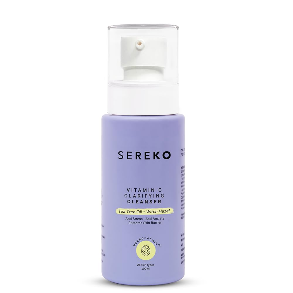 SEREKO 50X Vitamin C Face Wash for Glowing & Brightening Skin For Women | Remove Dirt, Excess Oil, Reduce Active Acne & Dark Spots | Suitable for All Skin Types | Gel to Foam 100ml