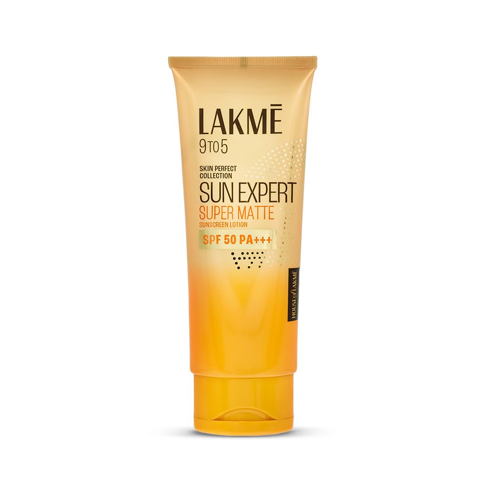 Lakme Sun Expert SPF 50 PA+++ Ultra Matte Lotion Sunscreen, Lightweight, Non Sticky, Non Greasy, Blocks Upto 97% Harmful Sunrays, 100 ml