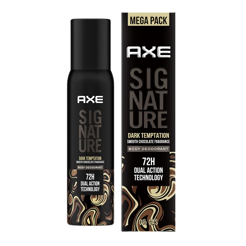 AXE Signature Dark Temptation Long Lasting No Gas Body Perfume Spray For Men 200 Ml