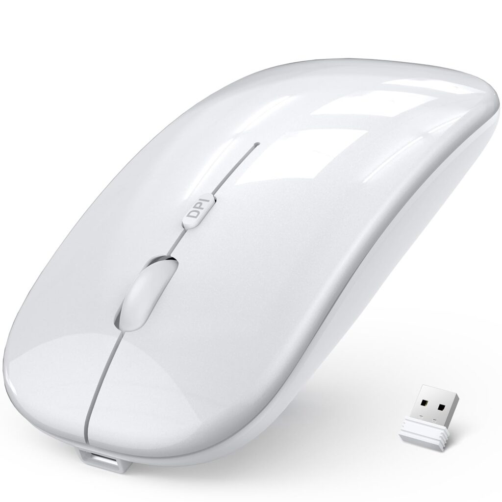 Bluetooth Mouse, 2025 New, Light and Thin, Wireless, Quiet, Optical, High Precision, Type-c, Rechargeable, Wireless, Small, Thin, Bluetooth, Compact, Left-Handed, 3-Stage DPI Switching, Compatible
