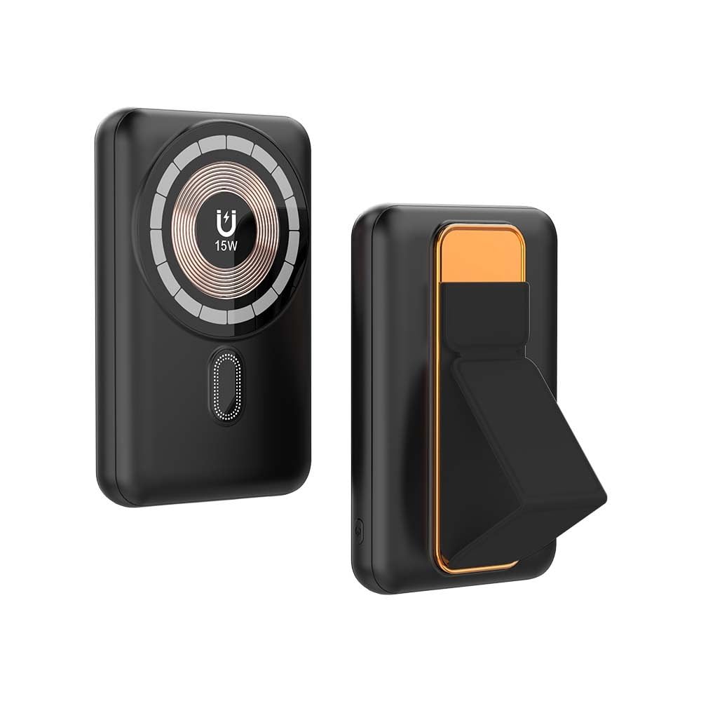 UNIGEN® 10000mAh Mag-Safe Wireless Power Bank | 22.5W Fast Charging, Strong Magnetic Grip, USB Type-C Input | Compatible with iPhone 12 & Above, Android and Other Qi-Enabled Devices (Black)