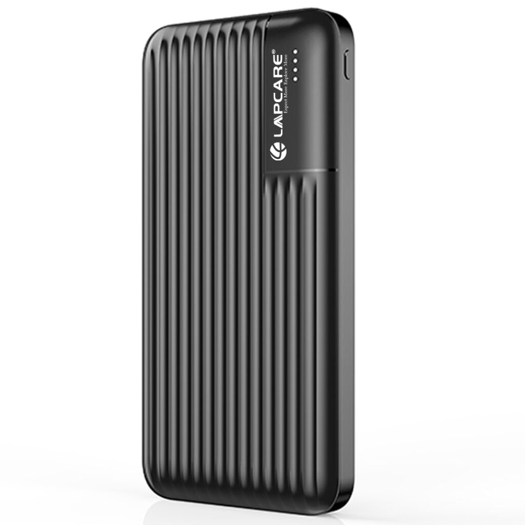 Lapcare Smart Tank III 10000Mah Fast Charging Power Bank|Dual USB Type-C Output Port|Led Indicator|Light Weight|Multi Protocol Support|Multi Circuit Protection|Compact & Slim Design|Made in India