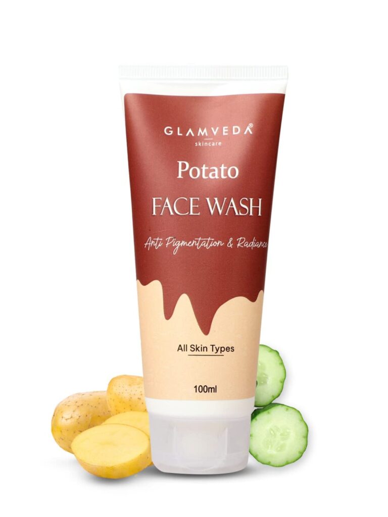 Glamveda Potato Anti Pigmentation Face wash - Reduces Hyperpigmentation & Clarifies skin - No Paraben, SLS, silicone - All Skin Types100ml