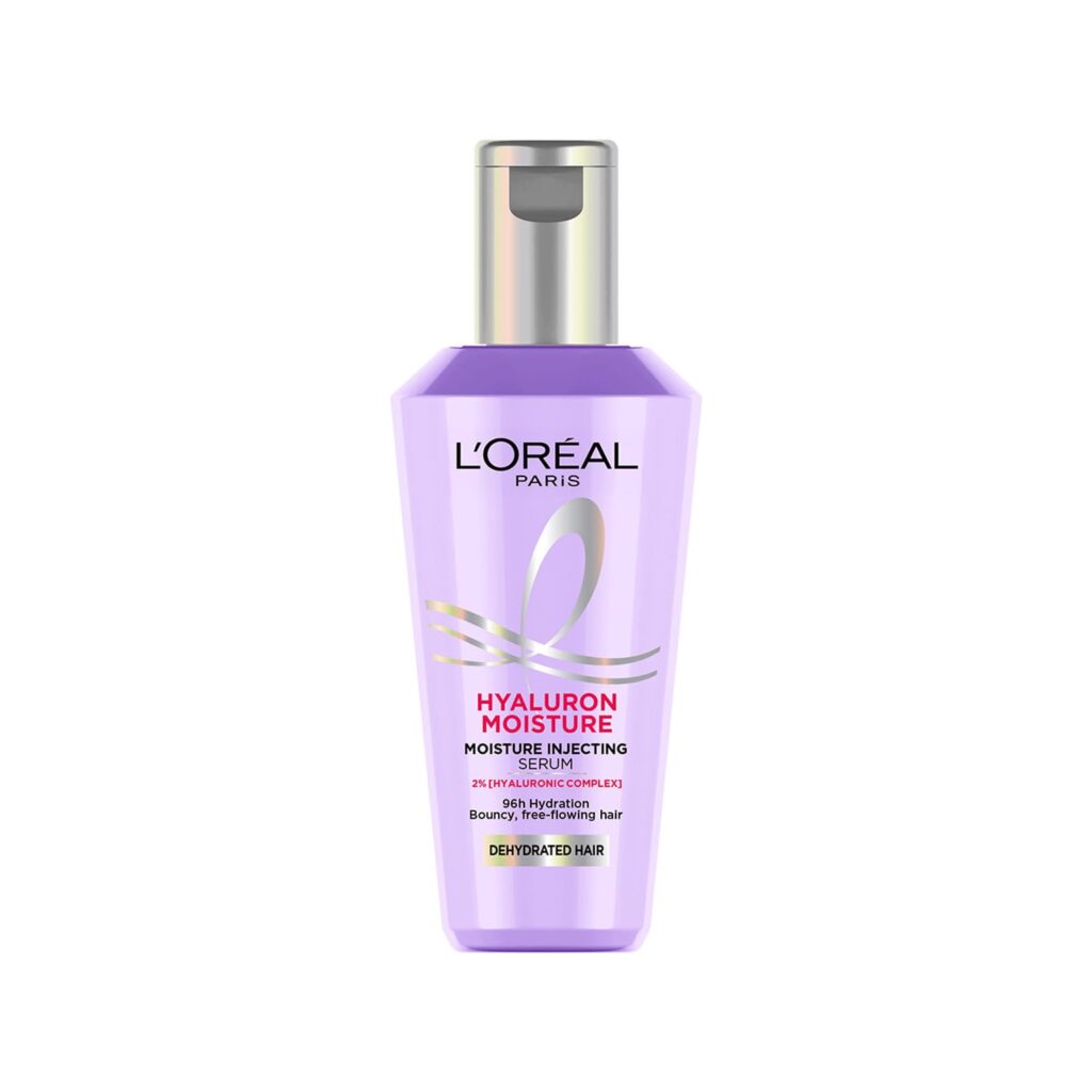 L’Oréal Paris Hyaluron Moisture Hair Serum with hyaluronic acid for bouncy,frizz-free hair, 40 ml