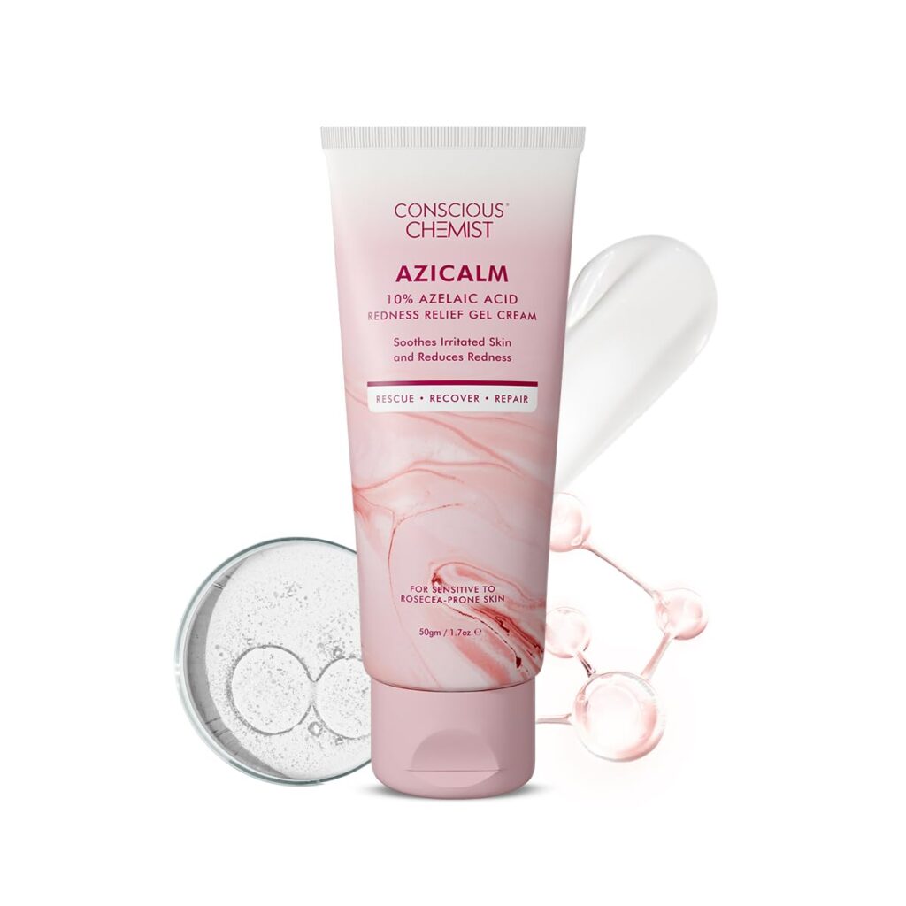 Conscious Chemist® 10% Azelaic Acid Cream | 50g | Face Cream for Men & Women, Moisturizer for Acne Prone Skin, Redness Relief, Soothe Irritation & Inflammation, All Skin Types - Azicalm