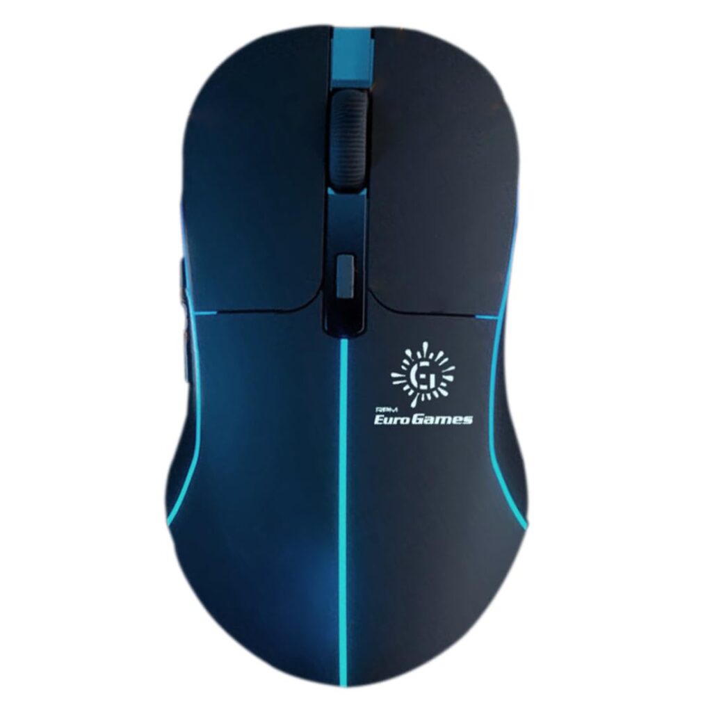 RPM Euro Games Wireless Gaming Mouse Bluetooth & 2.4 G Connect | Upto 3200 DPI | RGB Backlit | 6 Buttons | Rechargeable 500 mAh Battery