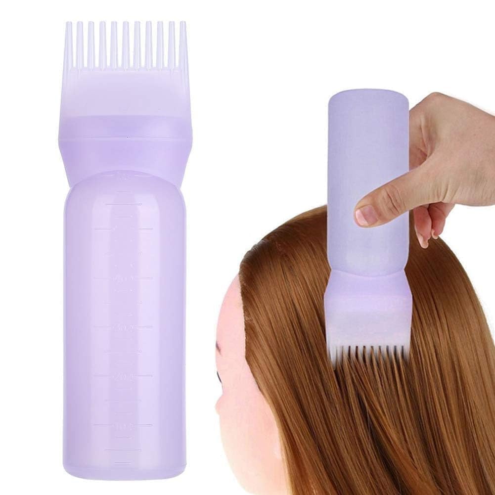 Krizkey 1Pc's Hair Dye Bottle Brush Shampoo Hair Colour Oil Comb Applicator Tool Root Comb Applicator Bottle.(Pack of 01)