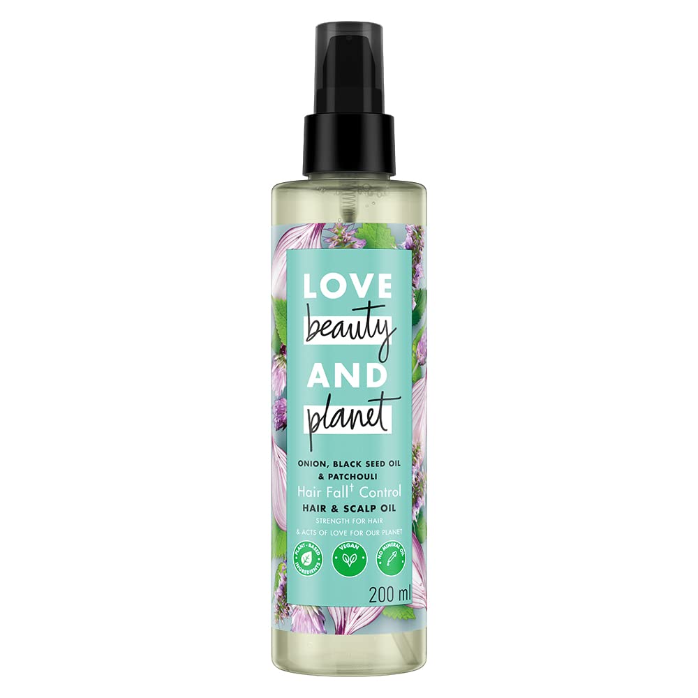 Love Beauty & Planet Onion Black Seed & Patchouli Hair Oil|| 200ml.