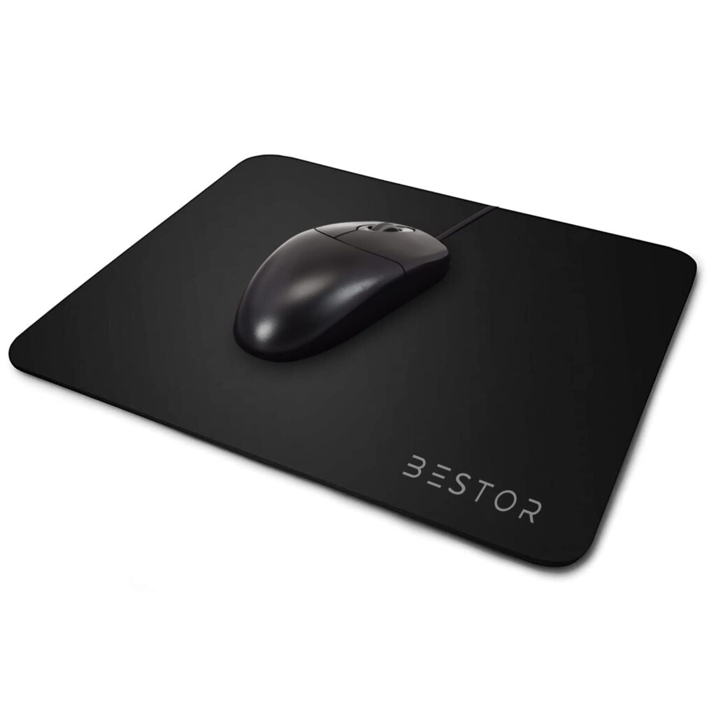 BESTOR Ultra-Low Friction Gaming Mouse Mat, Anti-Slip Base, High Durability, Waterproof, Quick Movements Mousepad for Pro Gamers or Graphic Designers Working at Home and Office