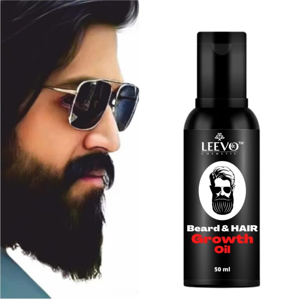 Anadi Beard and Moustache Oil, Beard Oil for men | Non-Sticky, Light; Almond Oil, Aloe vera, Vitamin E, Shiny Nourished Beards (50ml) (1)