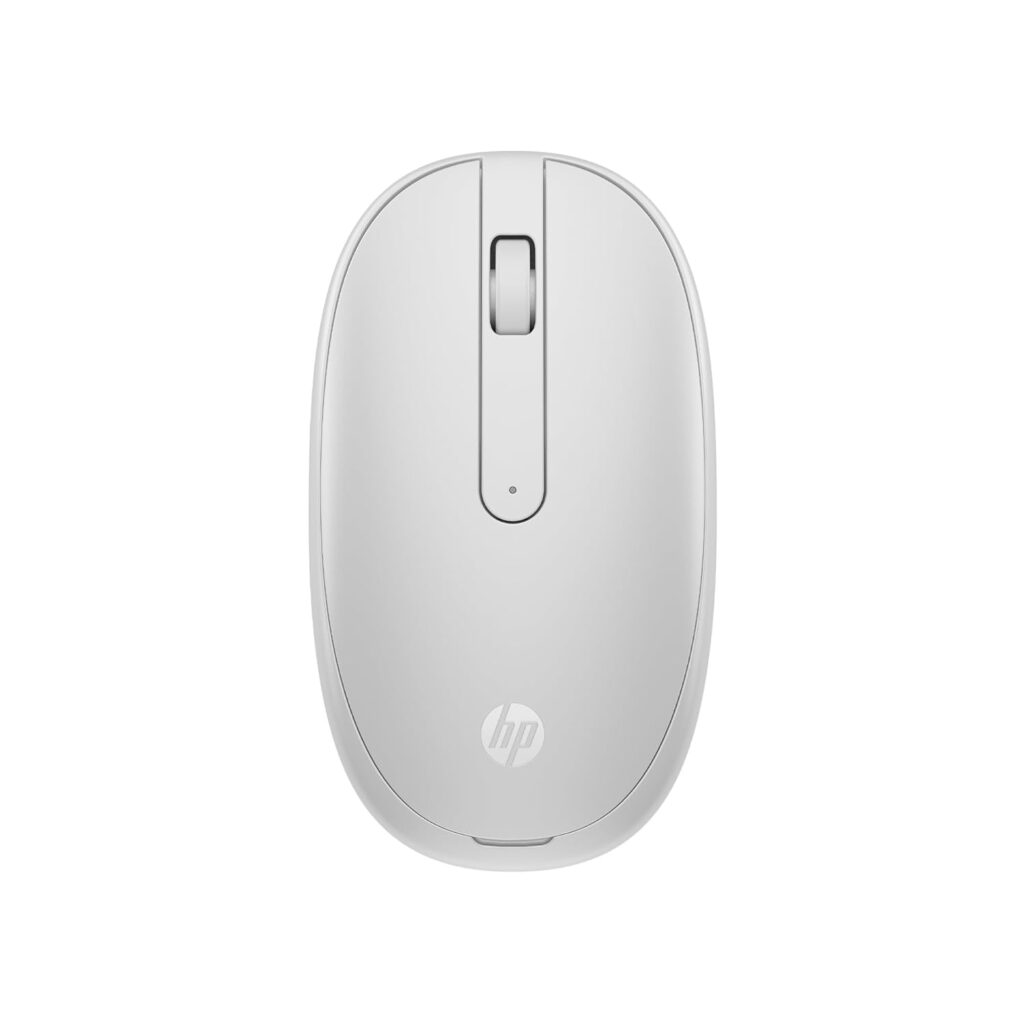 HP 240 Lunar White Bluetooth Mouse/Bluetooth® 5.1 connection/15 Month battery/1600 dpi Optical Sensor/Sleek and ambidextrous Design