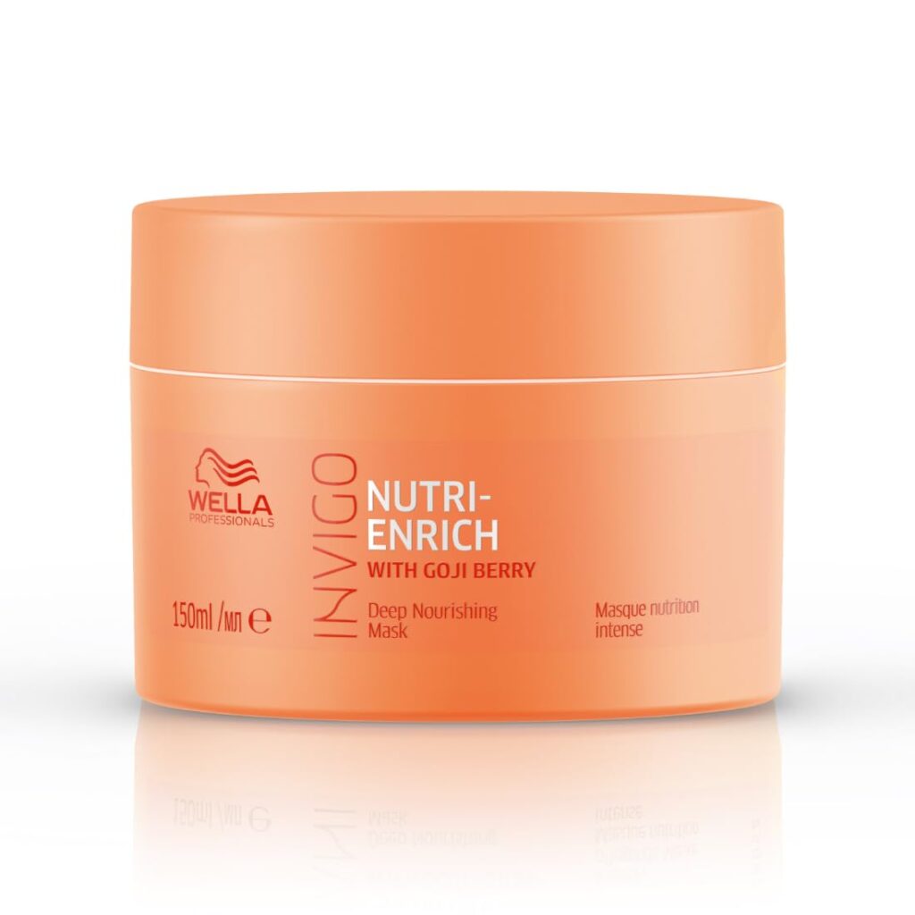 Wella Professionals Invigo Nutri-Enrich Mask | Hydrates & Repairs Dry, Frizzy & Damaged Hair | 150 ml | With Goji Berry & Vitamin E | For Men & Women
