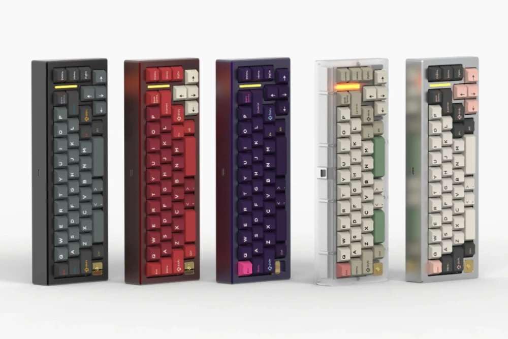 Lancemates Compact Wireless Mechanical Keyboard: Hot-Swappable RGB Gaming Keyboard with Aluminum Case & Tri-Mode Connectivity