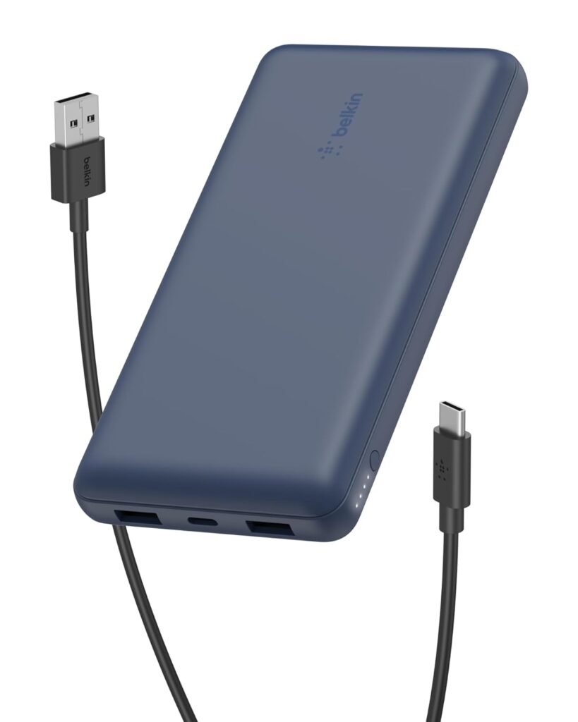 Belkin 20000 mAh Power Bank | Super Fast Charging | USB-C PD Port | 15W Charging for iPhone Series (16, 16 Pro Max), Samsung Galaxy, Google Pixel & More | 2 Years Warranty | Blue