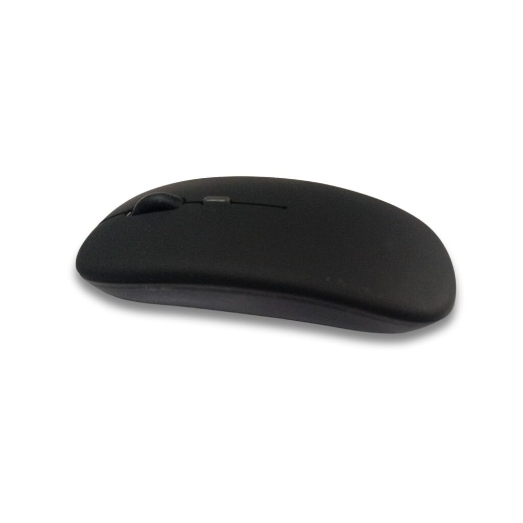 PACE Bluetooth Office Mouse, Sleek Silent Click Dual Wireless Connectivity (Bluetooth 5.2 & 2.4Ghz dongle), Rechargeable Battery, 1200 DPI, Compatible with Laptop, MacBook, PC (Grind Black)