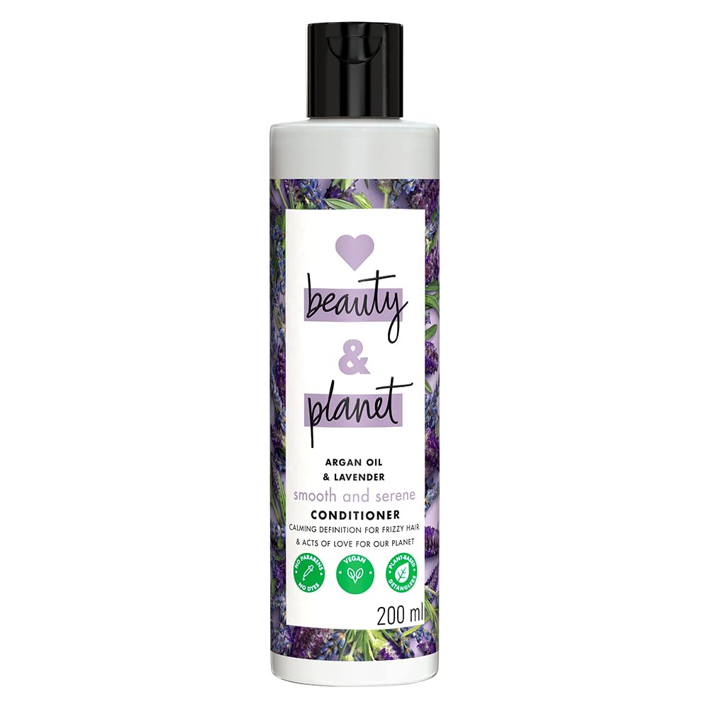 Love Beauty And Planet Argan Oil and Lavender Paraben Free Smooth and Serene Conditioner||No Parabens|| No Dyes|| 200 millilitre