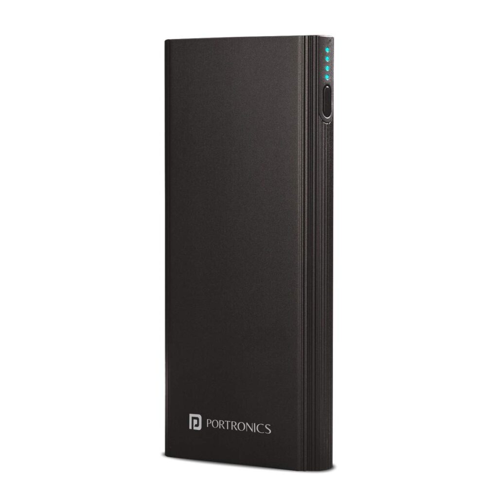 Portronics Power M 10K 18w 10000 mAh Metal Power Bank| Triple Output Fast Charging (Dual Mach USB-A + Type-C PD) Comes with Type-C Cable Included