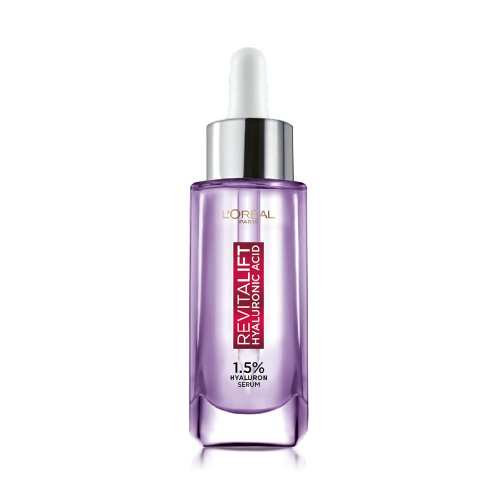 L'Oreal Paris Revitalift Serum, Hydrating and Plumping, Fast Efficacy Formula, Replumps Skin in 1H, Reduces Fine Lines, With 1.5% Micro-Epidermic Hyaluronic Acid, Validated by Dermatologists, 15ml