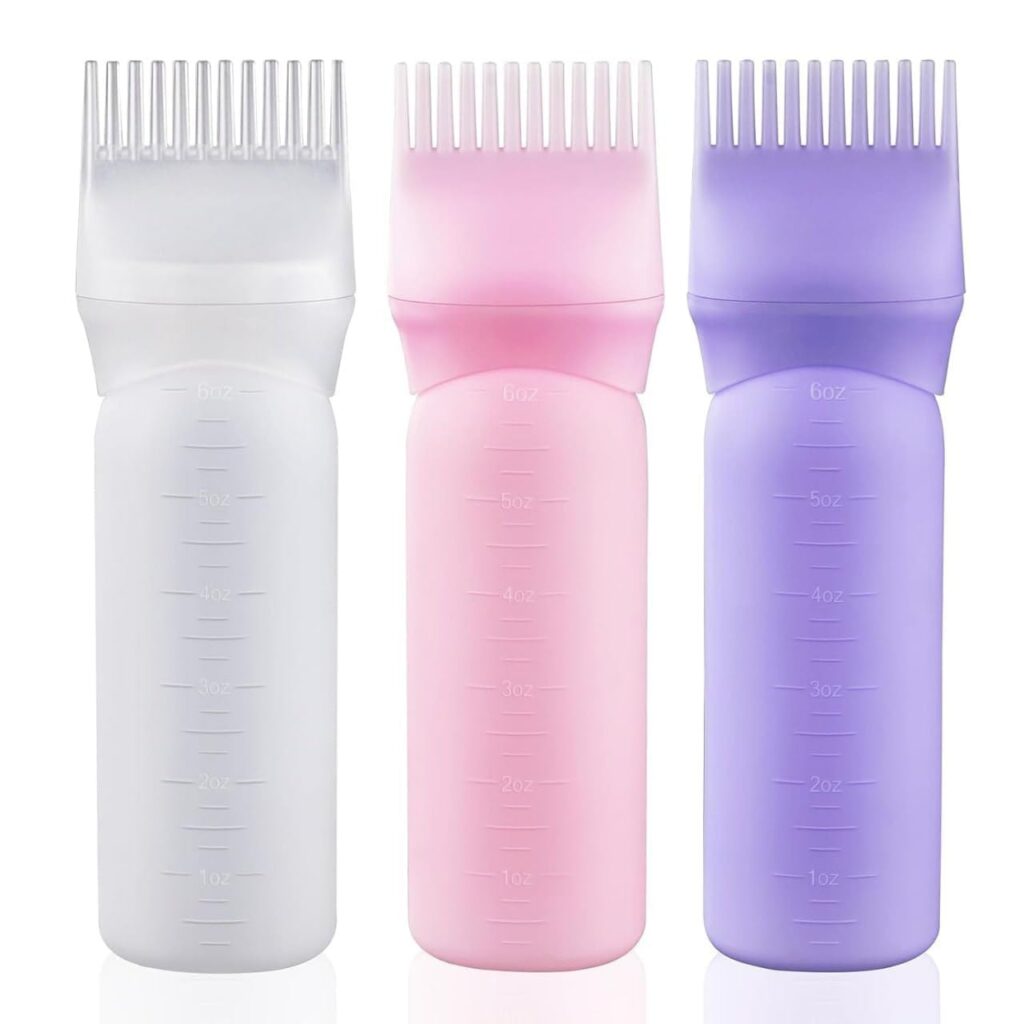 Paridham Hair Dye Applicator Bottle with Brush Plastic Hair Oil and Coloring Tool for Salon Home Use