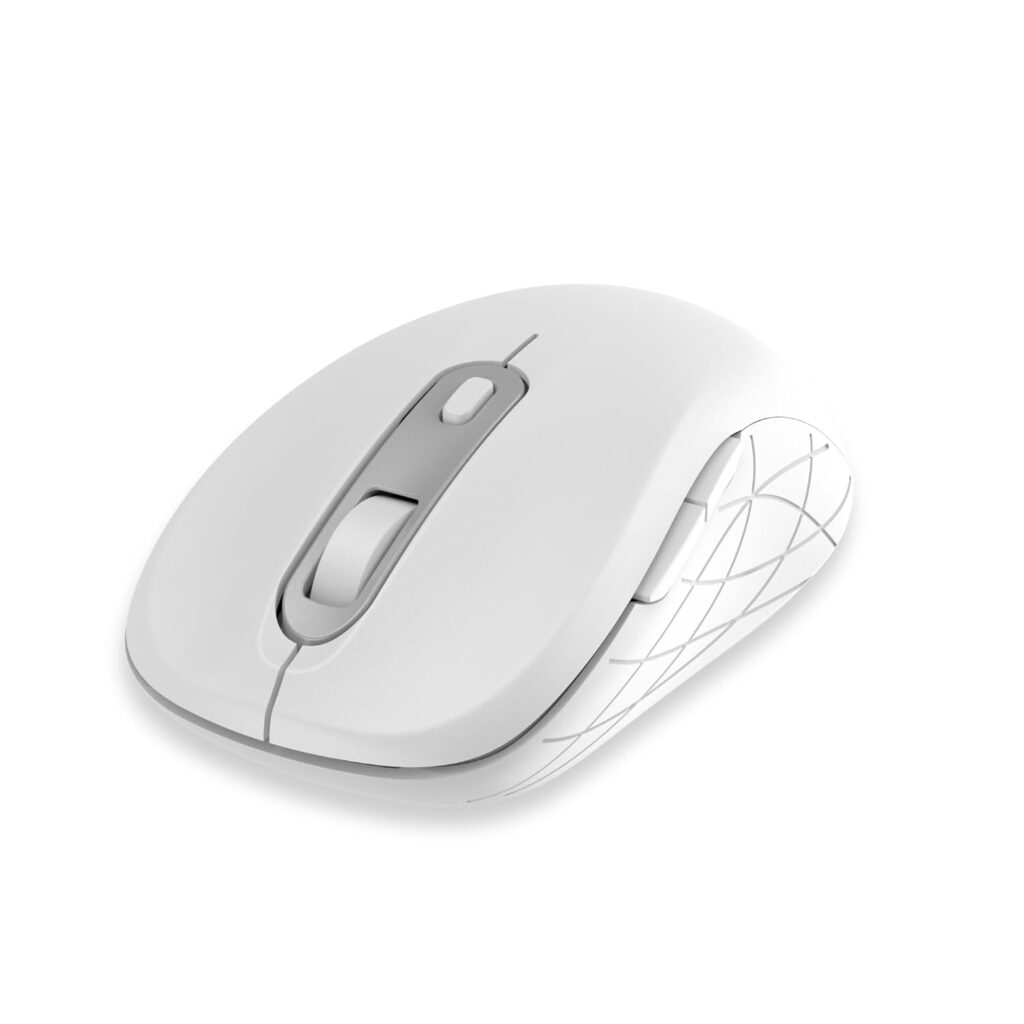 Dr Luxur DARKFIRE Wireless Gaming Mouse, 2 DPI Modes, 2.4G Wireless, 6 - Programable Keys for Gaming (Pearl Mouse)