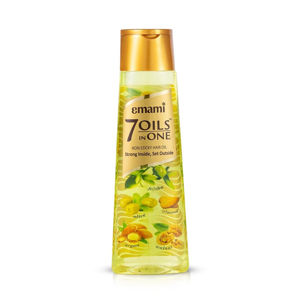 Emami 7 Oils in One Hair Oil | Makes Hair 20x Stronger and Manageable | Coconut Oil, Amla, Jojoba, Olive, Walnut, Argan & Almond Oils | 500 ML