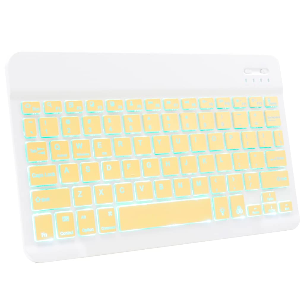 CONCEPT KART ‎CS030 Bluetooth Wireless Keyboard for ipad Tablet, iOS Android, Windows, Mac, Laptop| multidevice connectivity | LED Backlit| Compact Design| Portable
