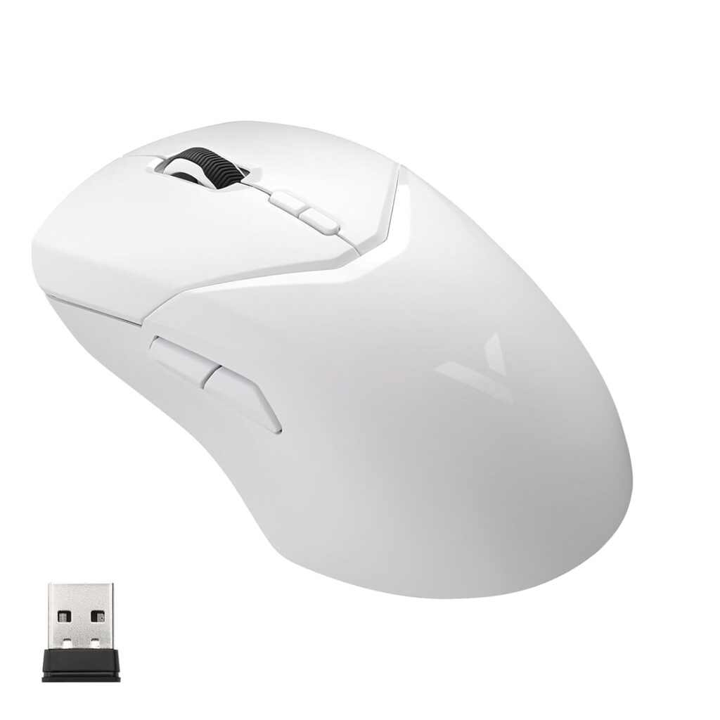 Rapoo VT9PRO Superlight Wireless Gaming Mouse - PAW 3398 Esports Sensor, 50-26000 DPI, 1K+4K Polling Rate, 1ms Response Time, 68g Lightweight, 10 Buttons, 160H Battery, On Board Memory - whitel