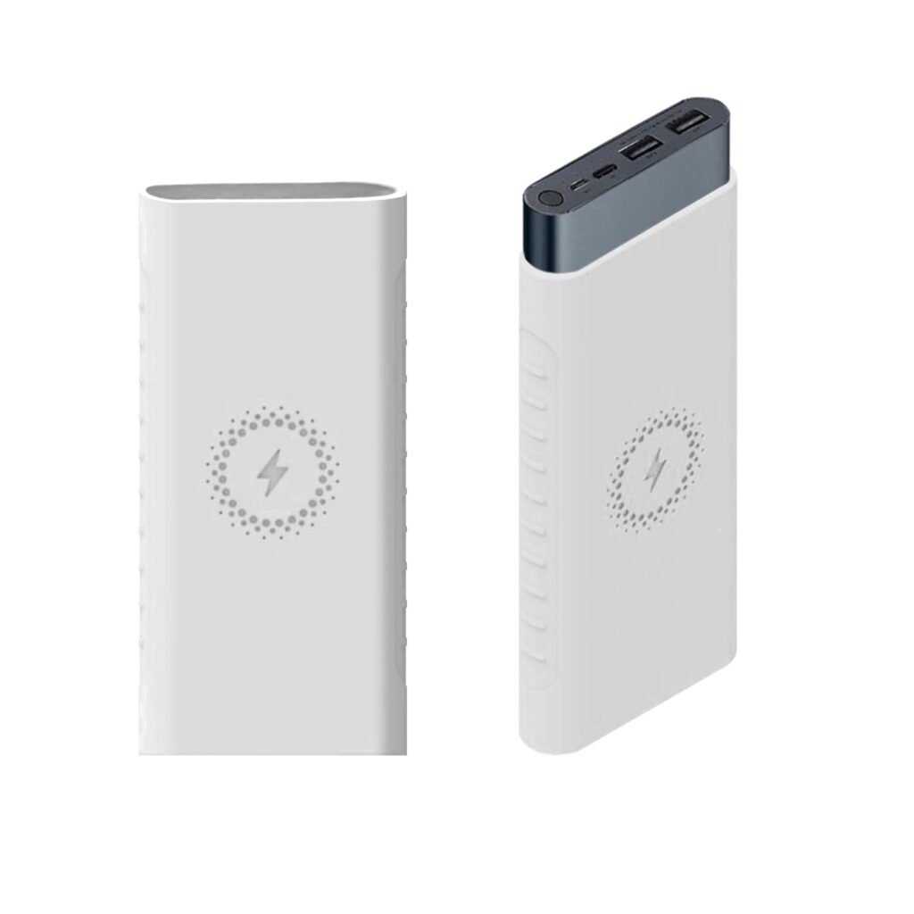 GadgetBite Silicone case for Xiaomi, 10000mAh Power Bank, for Xiaomi mi[Power Bank NOT Included]-White