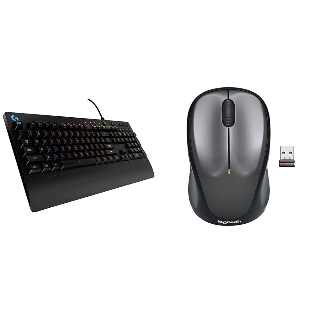 Logitech G213 Prodigy USB Gaming Keyboard, LIGHTSYNC RGB Backlit Keys, Spill-Resistant, Customizable