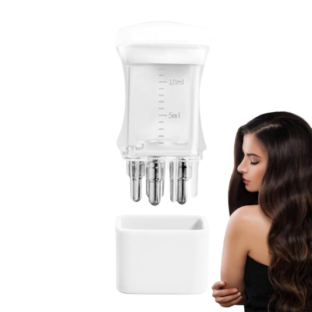 Tendula 10ml Mini Portable hair oil applicator bottle - Hair Root Oil Applicator Comb, Roller Ball Essential Oil Hair Treatment Massage Comb for Scalp Hair Growth, Suitable for Various Liquids.