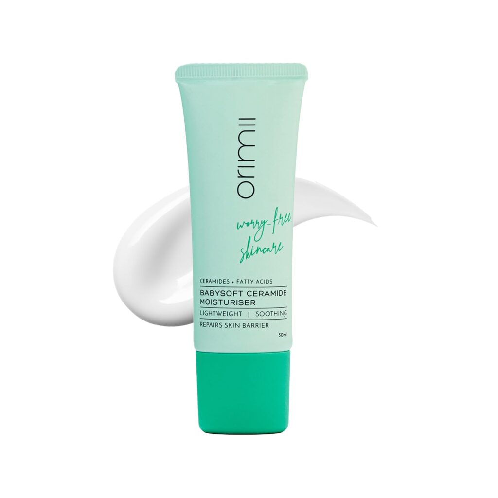Orimii Ceramide Face Moisturizer For Barrier Repair | Lightweight & Non Sticky Face Cream for Babysoft Skin |Fragrance Free, Pregnancy Safe & Non Comedogenic Moisturizer for All Skin Types 50ml