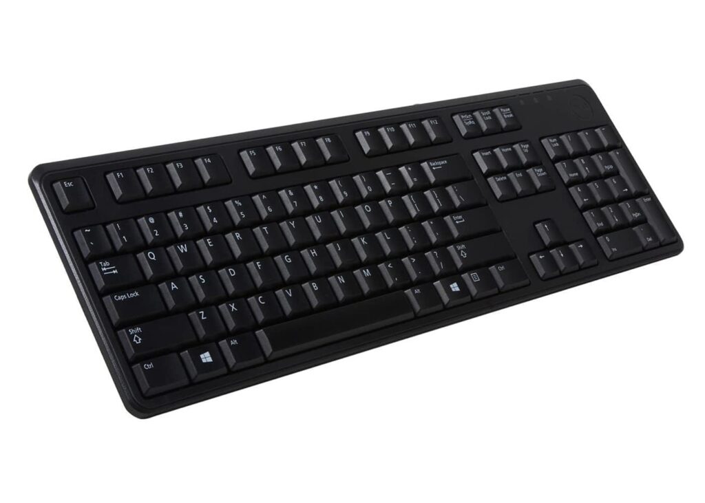 National Trader- KB216 Wired Multimedia Keyboard, Standard, Durable USB Connection, Quiet Typing, Ergonomic Design, Full-Size Keyboard with Number Pad for PC & Laptop (Black) dell