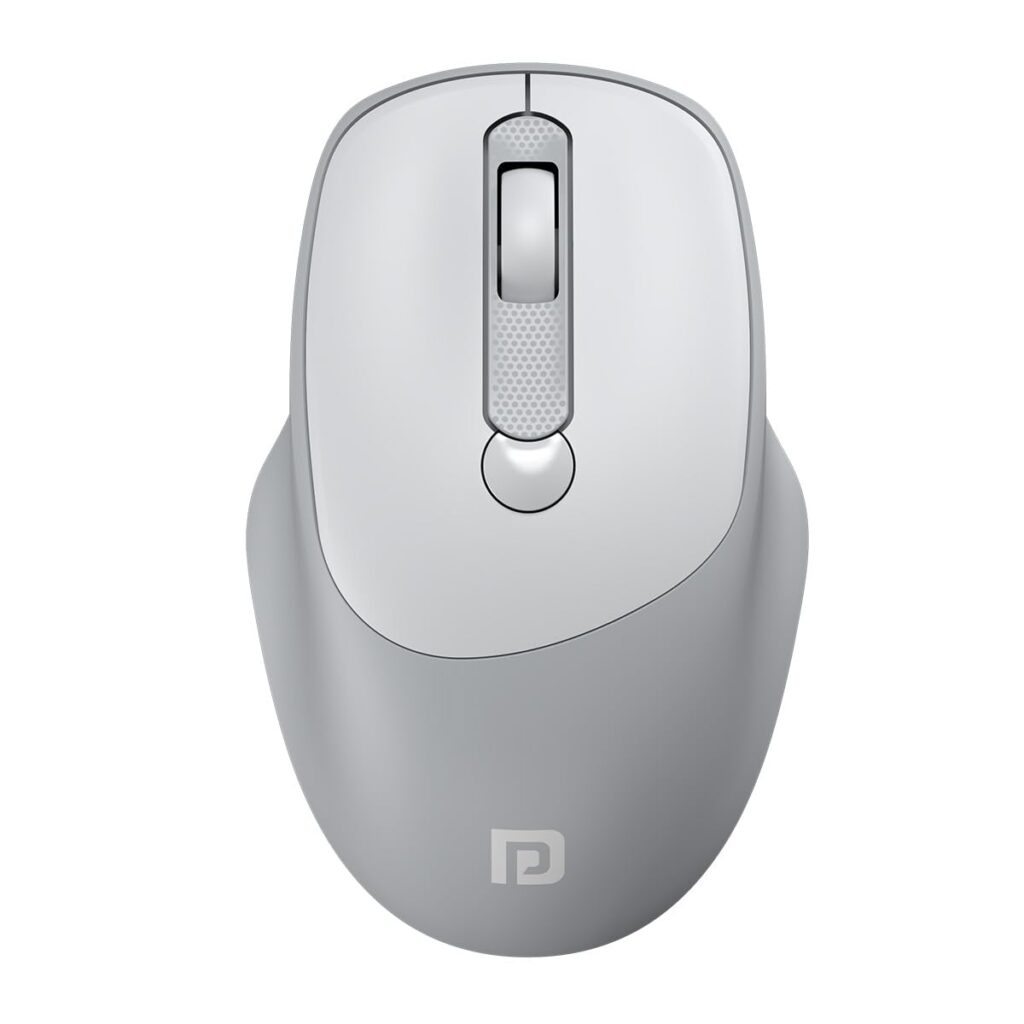 Portronics Toad 7 Wireless Mouse, Bluetooth 5.3V & 2.4 GHz Wireless, Adjust Sensitivity Upto 3200 DPI, Rechargeable Built in Battery(White)