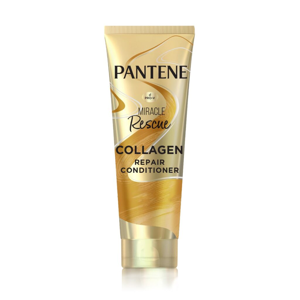 Pantene Miracle Rescue Collagen Conditioner|Damage Repair Conditioner Infused with Pro-V and Collagen for Frizzy, Dry and Damaged Hair|Helps Repairs 3 Months of Damage in 3 Minutes|200ml, 1 Count
