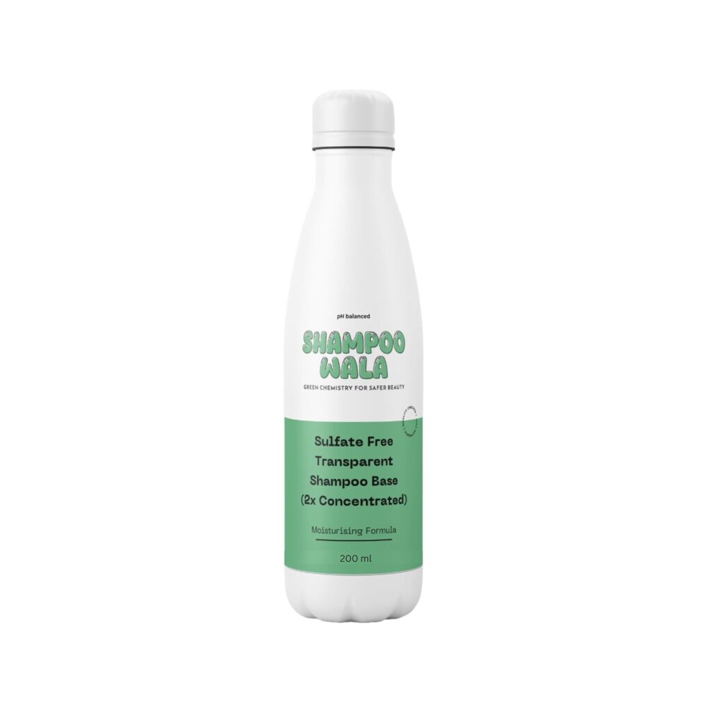 SHAMPOOWALA Transparent Shampoo Base Concentrate | SULFATE FREE | PARABEN FREE | SLS FREE | GMO FREE | DESIGNED FOR PREMIUM HERBAL SHAMPOO (Ratio 1:1) | DIY your own Haircare (200 ml)