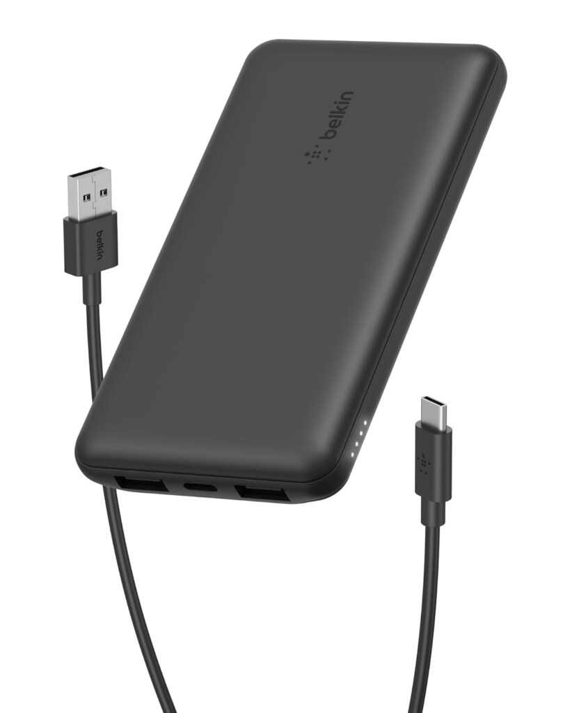 Belkin 10000 mAh Power Bank | Super Fast Charging | USB-C PD Port | 15W Charging for iPhone Series (16, 16 Pro Max), Samsung Galaxy, Google Pixel & More | 2 Years Warranty | Black