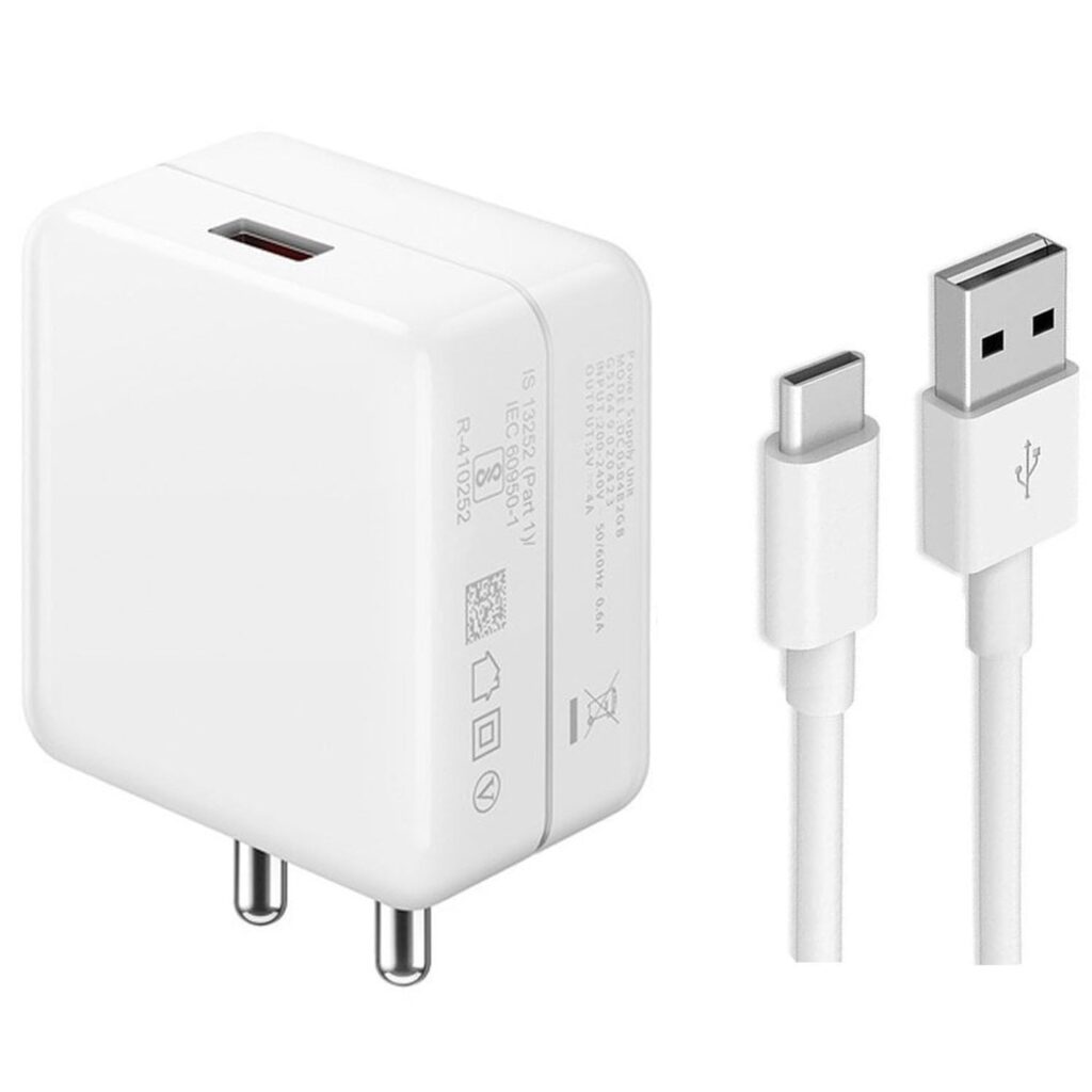 80W Charger for Sam-Sung Galaxy A21 / A 21 Charger Original Adapter Like Quick Dash Warp Dart Flash Super Vooc Fast Charger with 1M Type C USB Data Cable (4A/7.3A, TDS25, White)