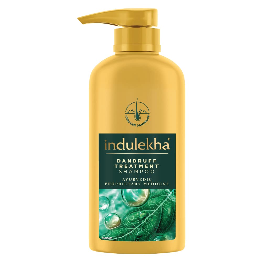 Indulekha Anti Dandruff Shampoo 580 ml|| for Dandruff Control|| With Pudina| Amla|| Rosemary OIl - Paraben Free|| For Men & Women