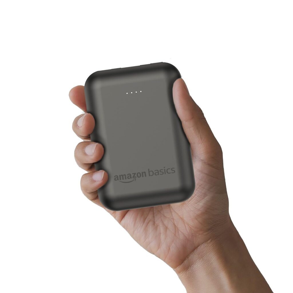 Amazon Basics 10000 mAh 22.5W Ultra Fast Charging Power Bank | Type C Power Delivery (Input& Output) | Quick Charge | Two-Way Fast Charging | Made in India (Grey)