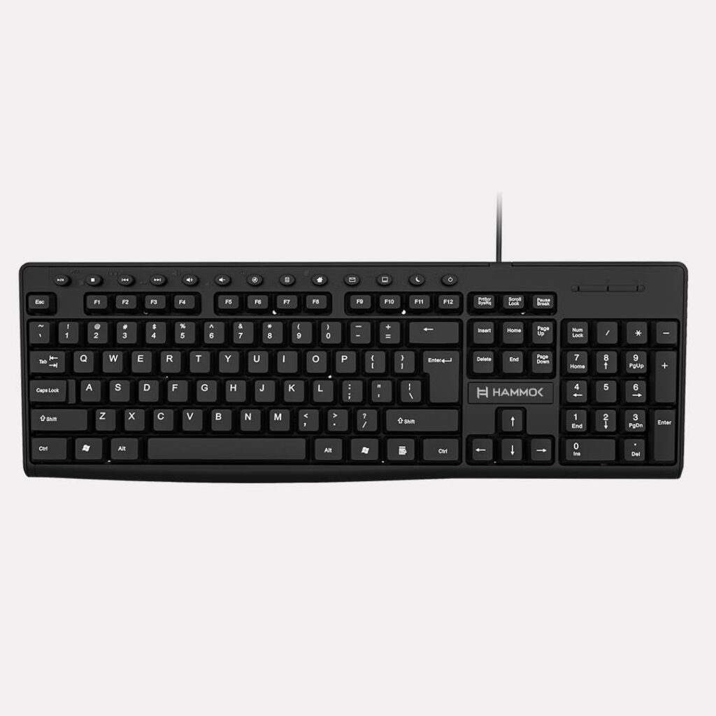 Stopm Multimedia Keyboard Wired USB Keyboard